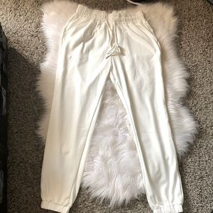NWOT White Super Soft Joggers